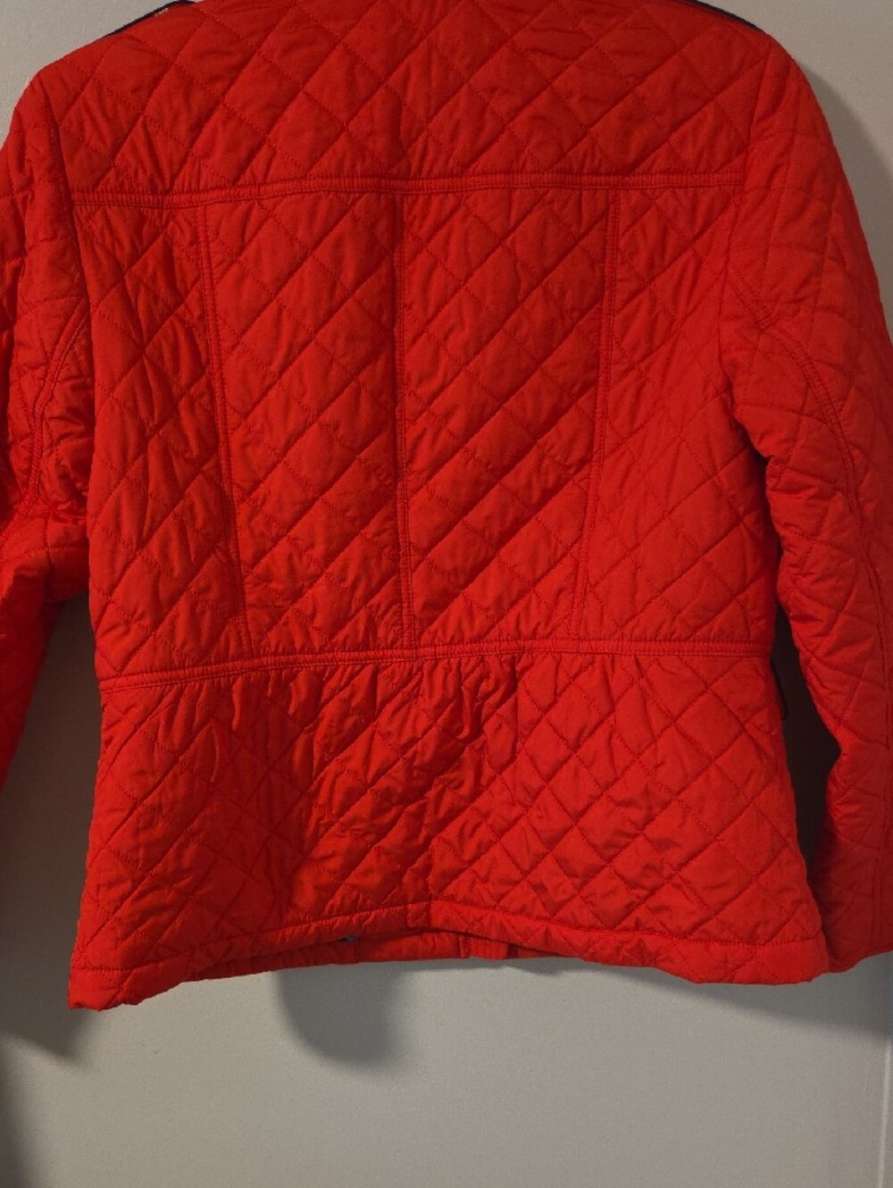 Talbots Quilted Red Zip-Front Puffer Jacket - Picture 6 of 6